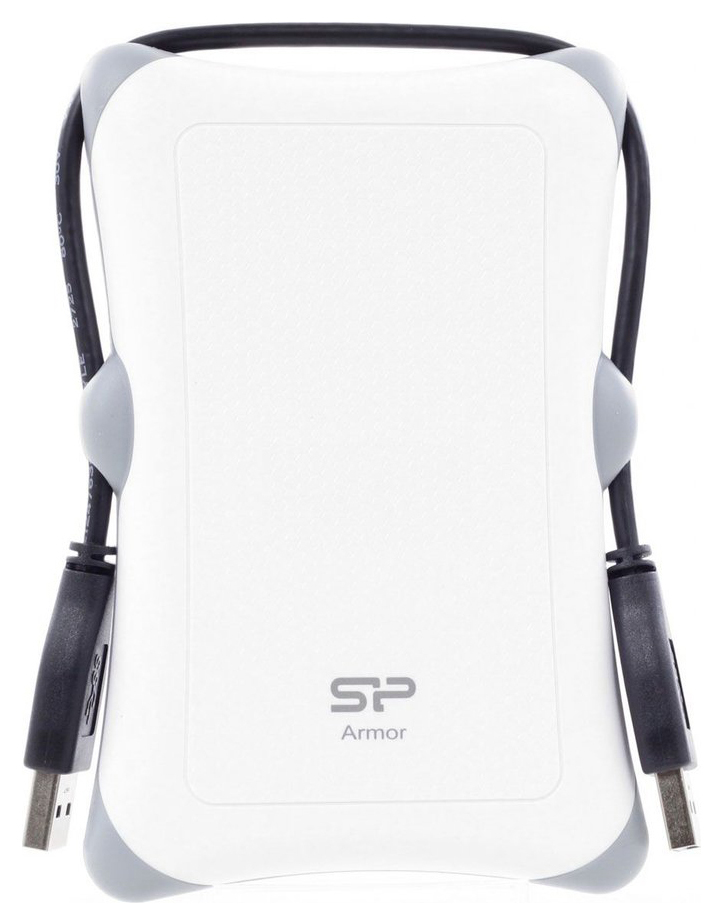 фото Внешний диск hdd silicon power armor 2tb white (sp020tbphda30s3w)