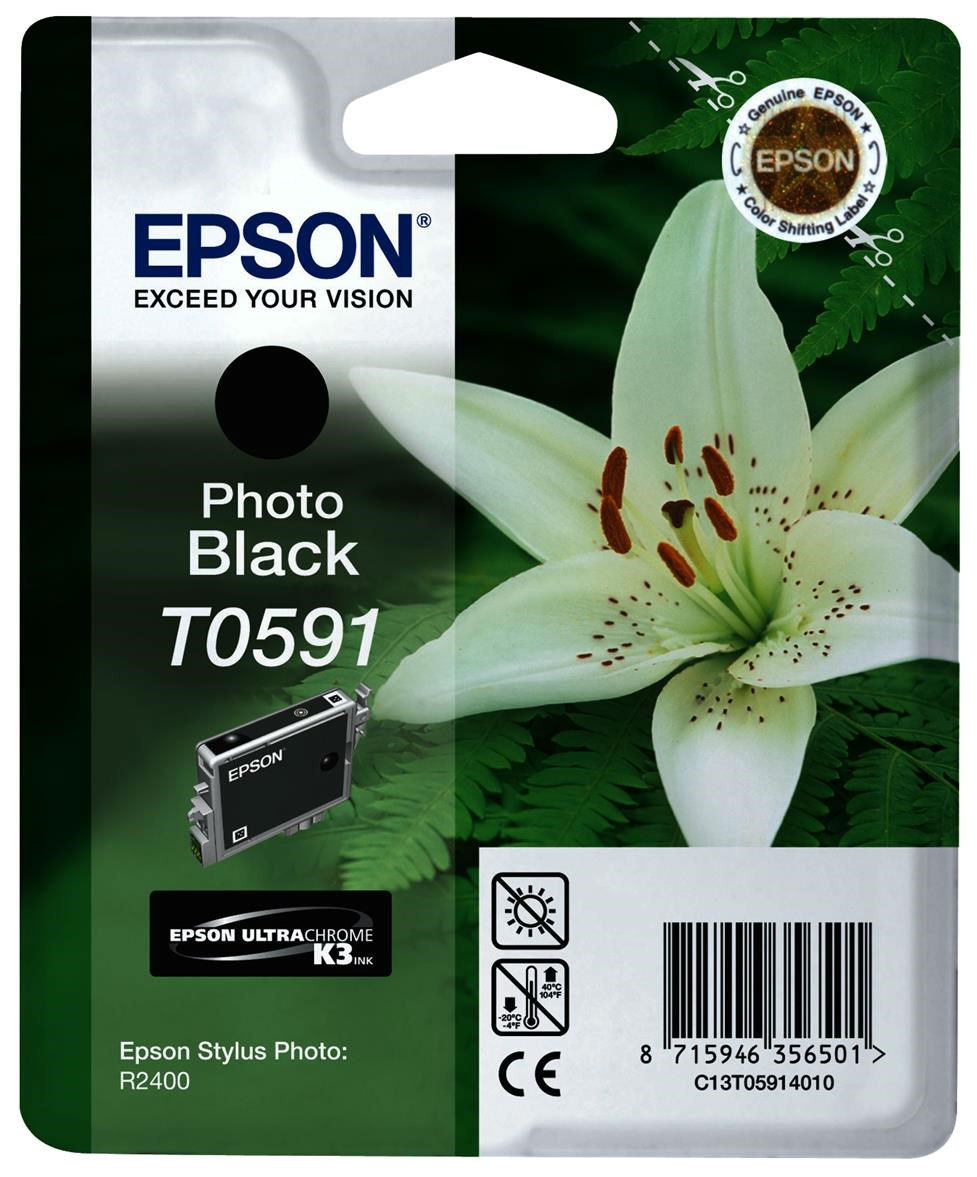 Картридж для струйного принтера Epson C13T05914010, черный, оригинал