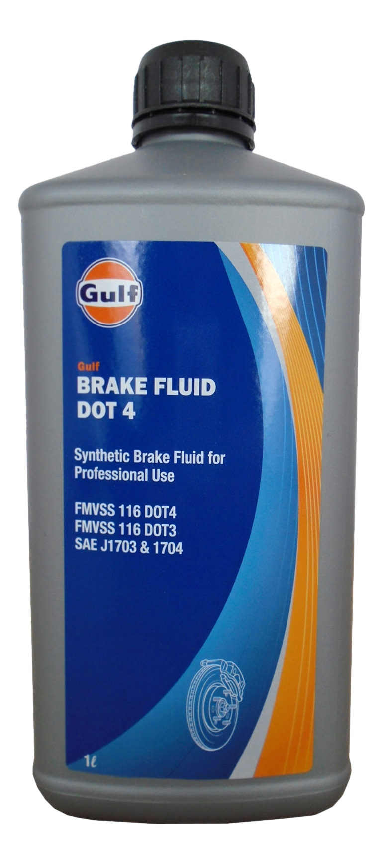 фото Тормозная жидкость gulf brake fluid dot 4 1л 120770701756