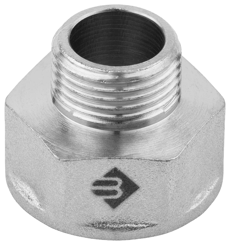 

Переходник Зубр "ЭКСПЕРТ" удлиненный цилиндрический, никелированная латунь, 1/2"х3/8", ЭКСПЕРТ