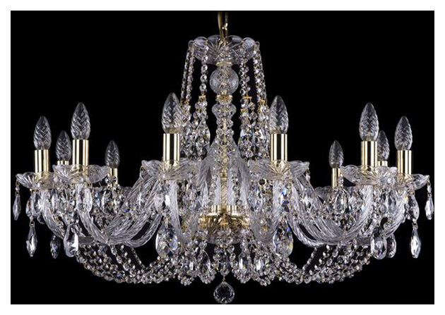 фото Люстра подвесная bohemia ivele crystal 1406/12/300/g