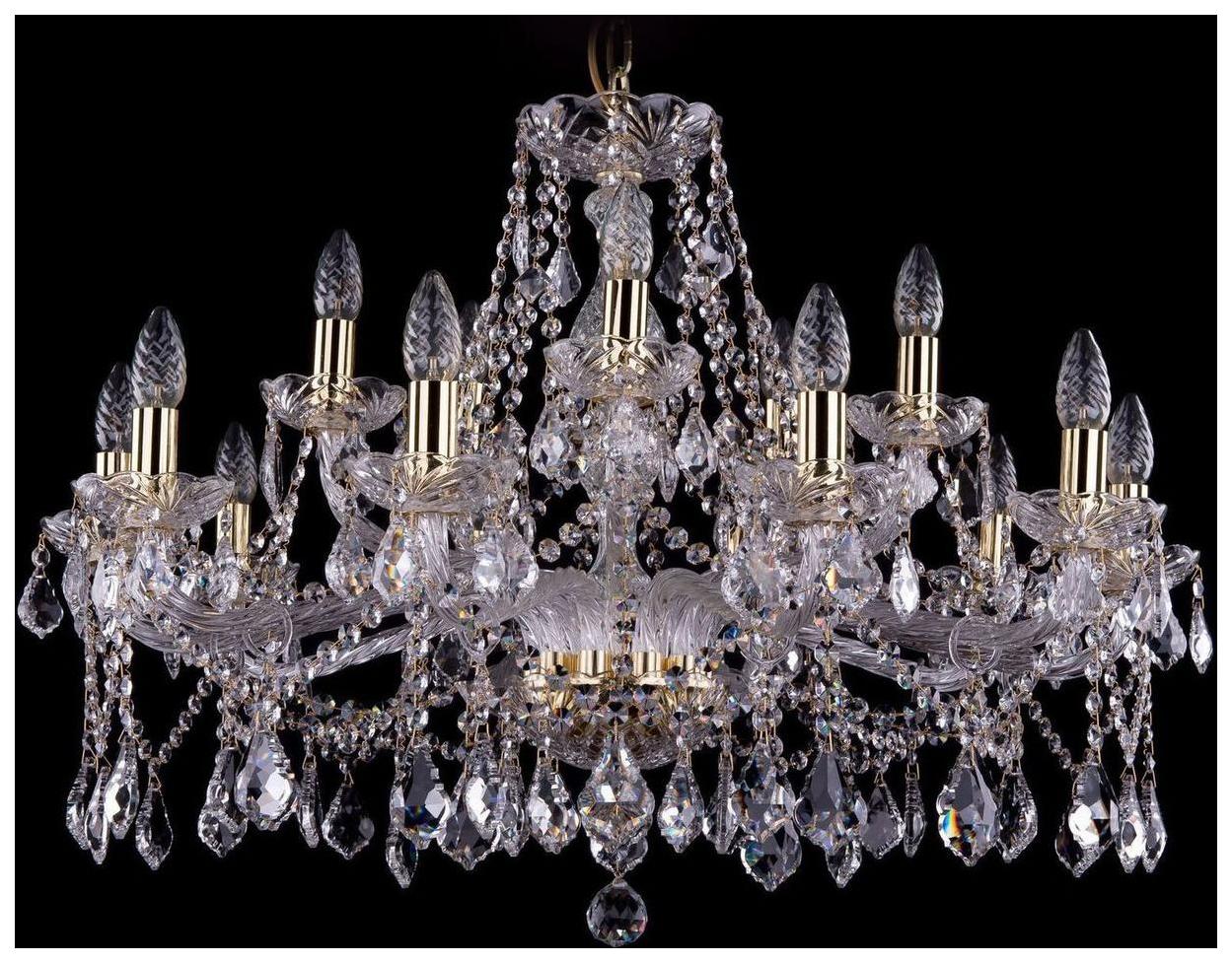 фото Люстра подвесная bohemia ivele crystal 1413/10+5/300/g