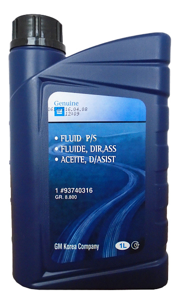 

Гидравлическое масло General Motors 1л 93740316, Жидкость ГУР GM Oil Power Steering 1л