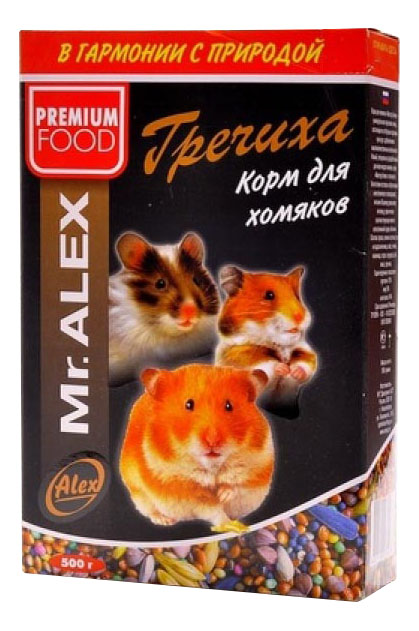 

Корм для грызунов Mr.Alex Гречиха 0.5 кг 1 шт, корм для грызунов Гречиха, 500г