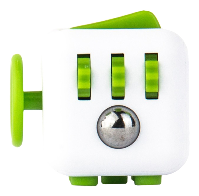 Игрушка-антистресс FIDGET CUBE Green White, 5,5х5,5х6 джойстик антистресс