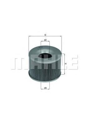 фото Фильтр масляный двигателя knecht ox61d mahle/knecht