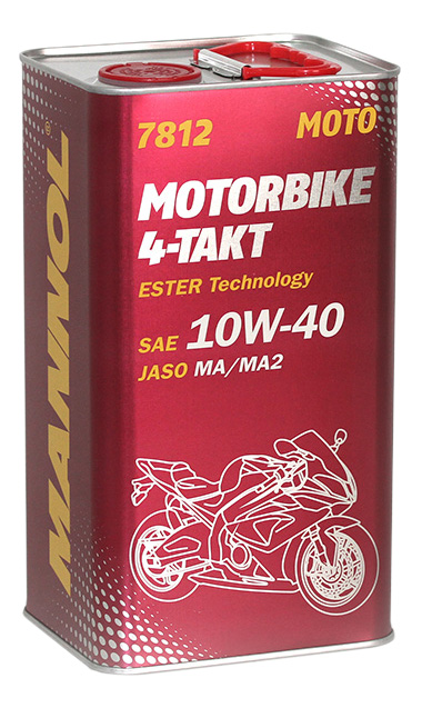 фото Моторное масло mannol 4-takt motorbike 10w-40 4л