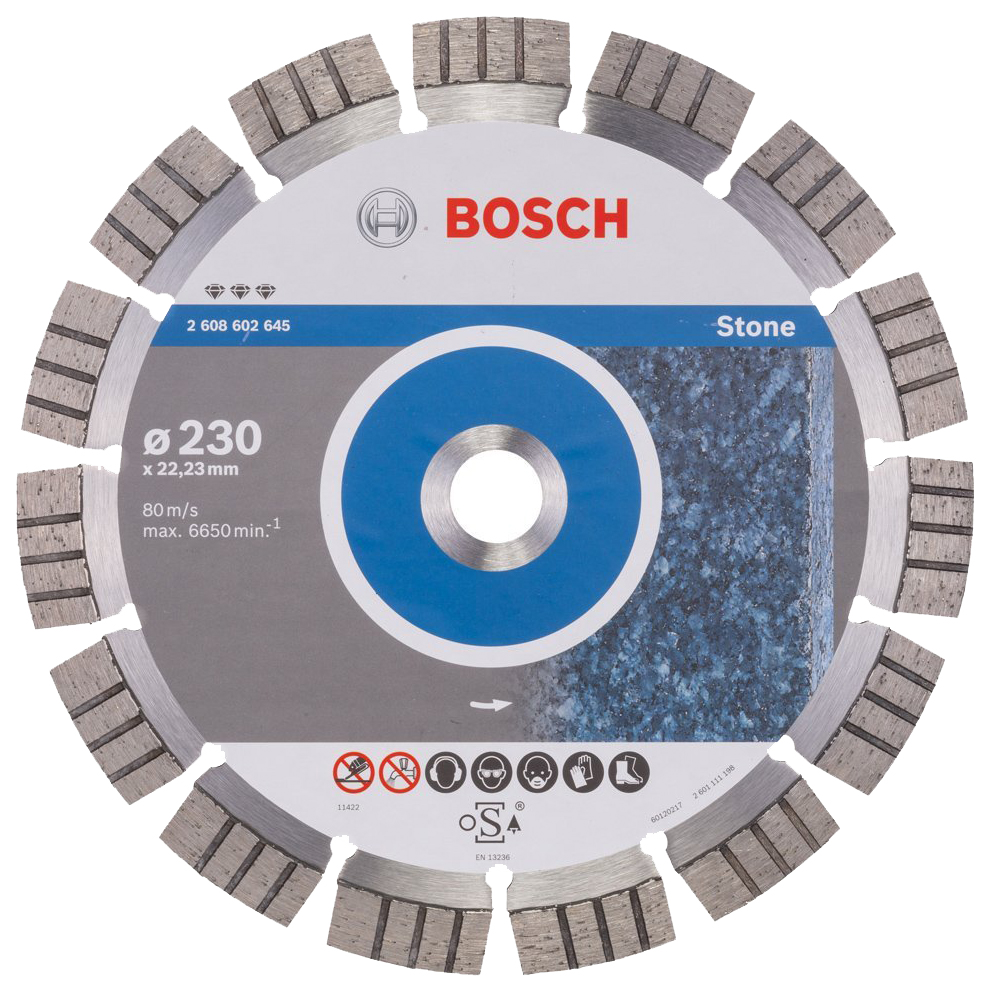 Диск отрезной алмазный Bosch Bf Stone230-22,23 2608602645 алмазный диск bosch 115 22 23 expert for stone