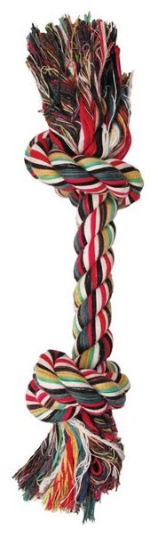 фото Грейфер для собак triol веревка, 2 узла, разноцветный, 30 см