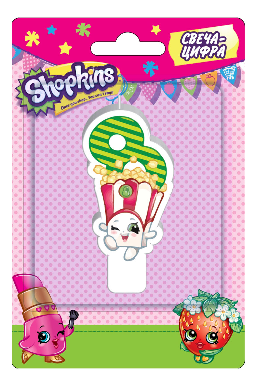 

Свеча-цифра Shopkins № 8 32130, № 8