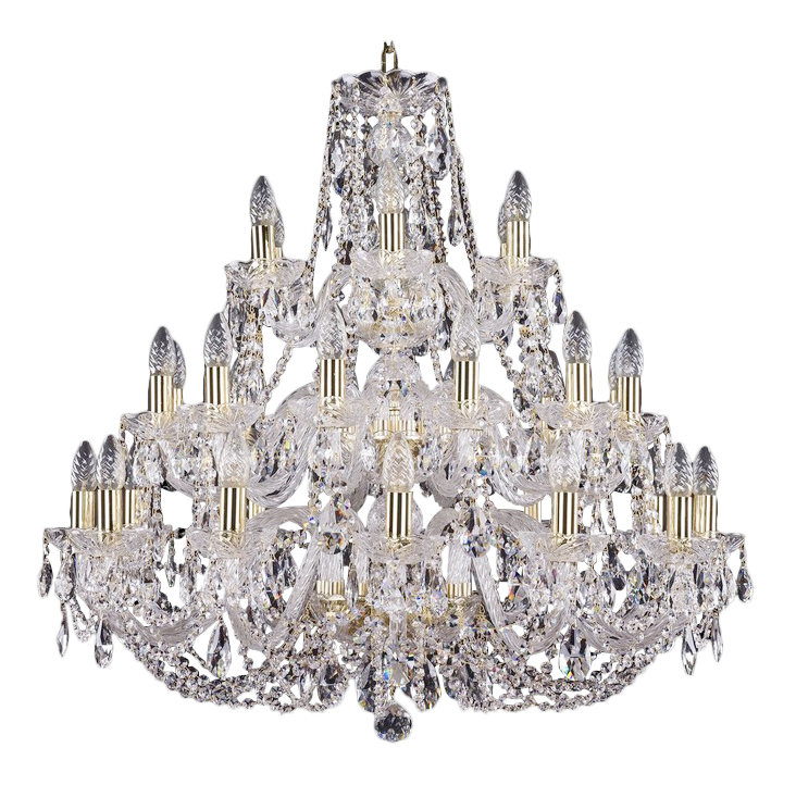 фото Люстра подвесная bohemia ivele crystal 1406/12+12+6/300/3d/g