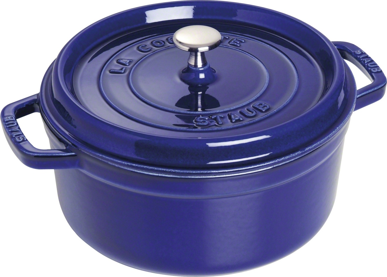 

Кокот круглый STAUB тёмно-синий 24 см 3,8 л., STAUB LA COCOTTE