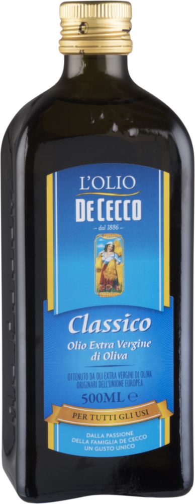 Масло De Cecco extra virgin di olia classico оливковое нерафинированное 0.5 л