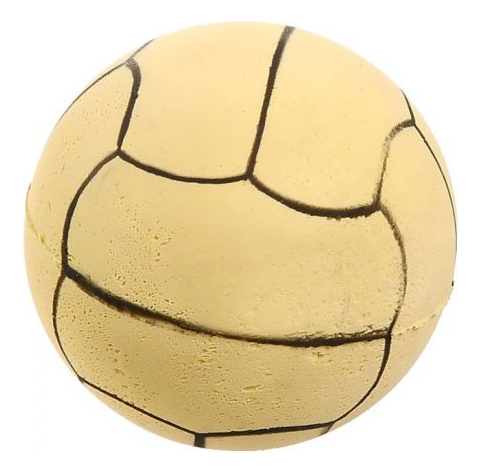 фото Апорт для собак v.i.pet мяч волейбольный, желтый, 6,3 см