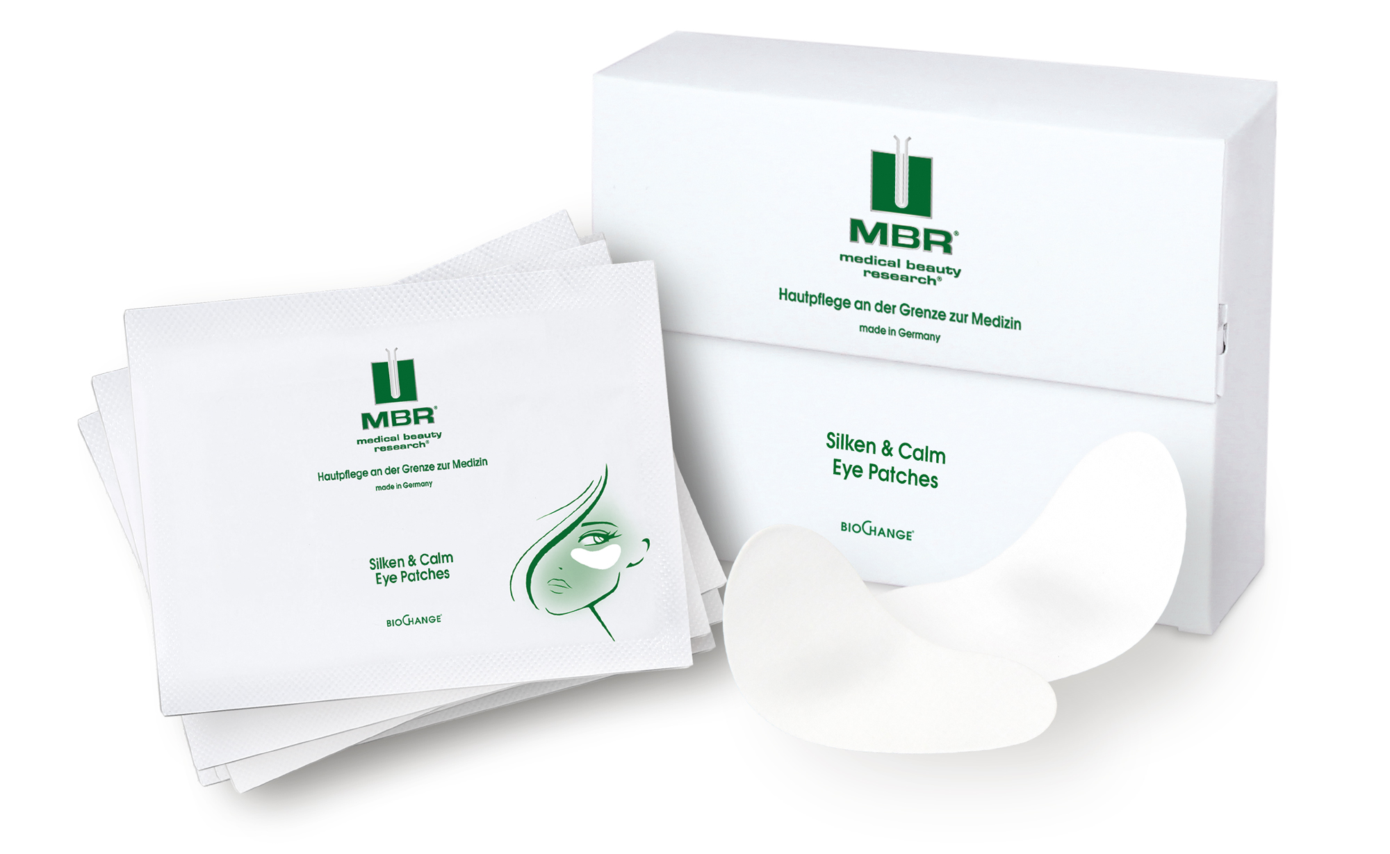 фото Патчи для глаз mbr biochange silken and calm eye patches