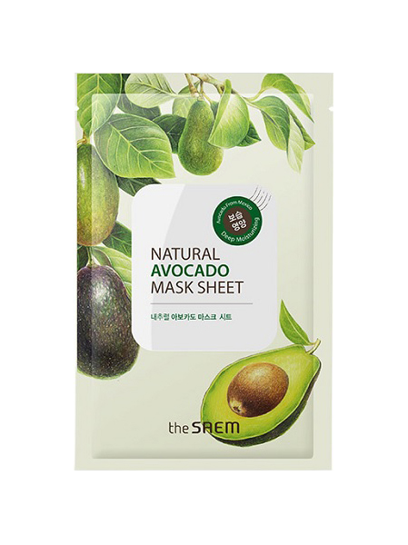 

Маска The Saem с экстрактом авокадо тканевая, 21 мл, Avocado Mask Sheet