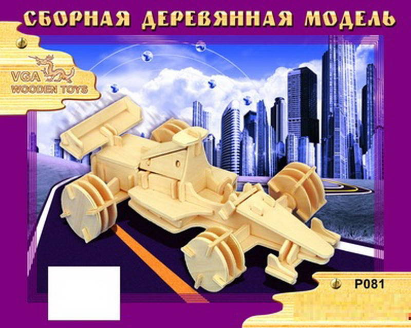 

Модель деревянная сборная Гоночный болид