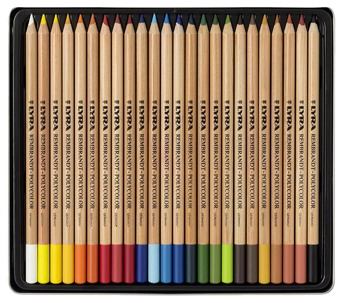 фото Профессиональные цветные карандаши lyra rembrandt polycolor 24 цветов