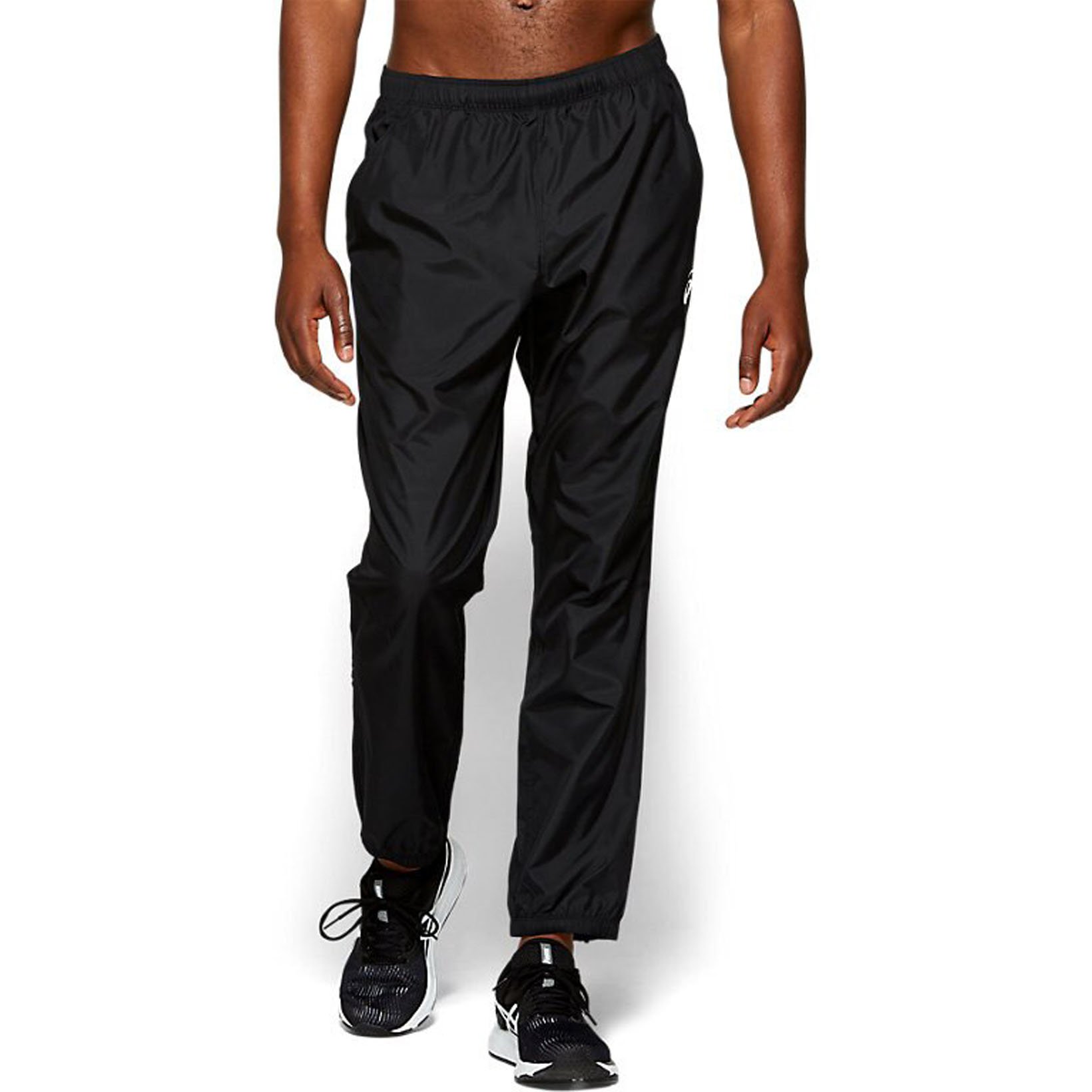 фото Спортивные брюки мужские asics silver woven черные 46 ru
