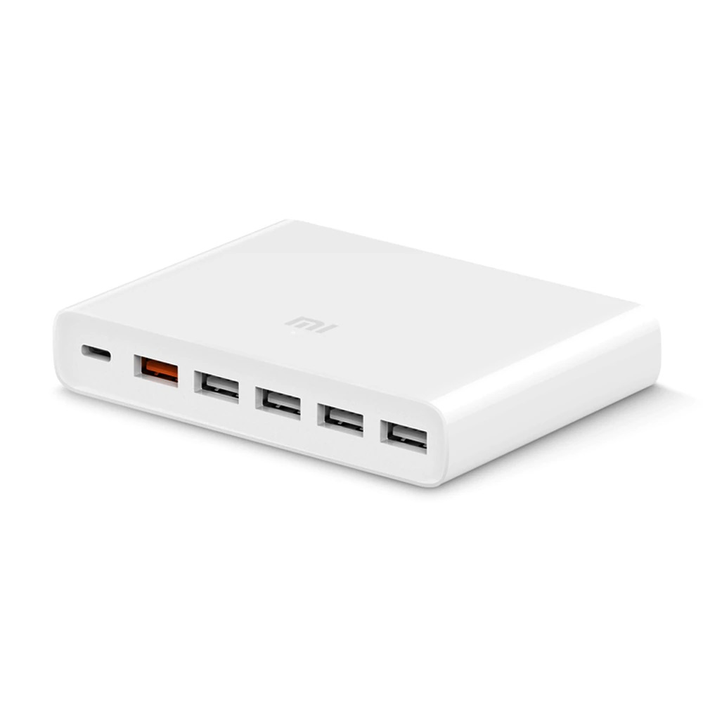 фото Сетевое зарядное устройство xiaomi super fast charger, 5 usb/1 usb type-c, (cdq06zm) white