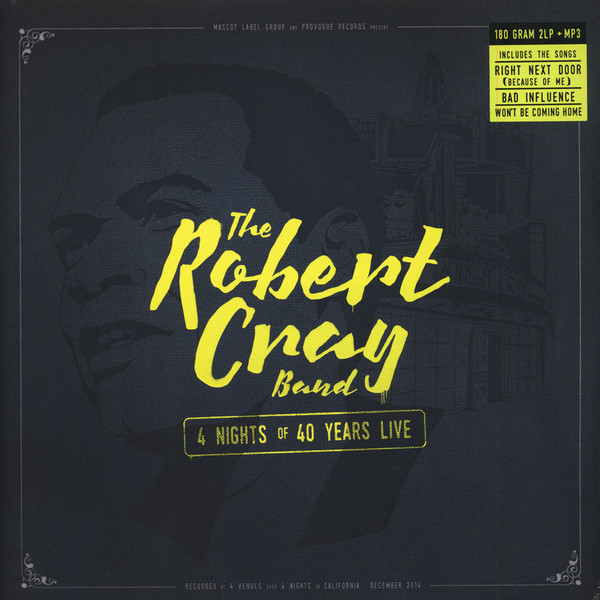 Robert Cray 4 NIGHTS OF 40 YEARS LIVE (2LP)