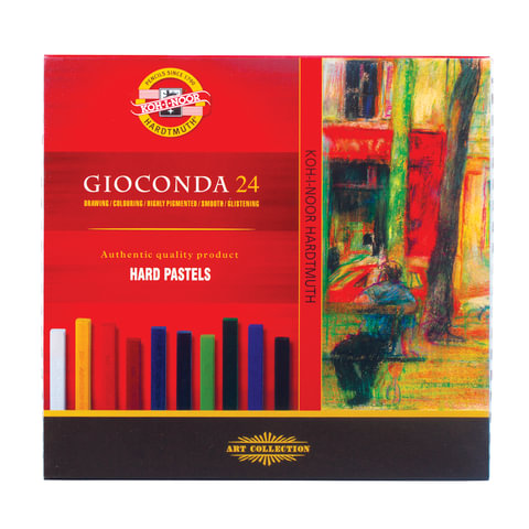 фото Пастель сухая художественная koh-i-noor gioconda 24 цвета квадратное сечение