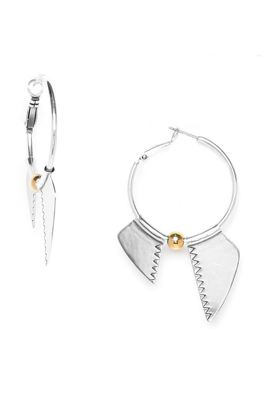 

Серьги женские ORI TAO OT-12-29256 серебристые/золотистые, OT-12-29256