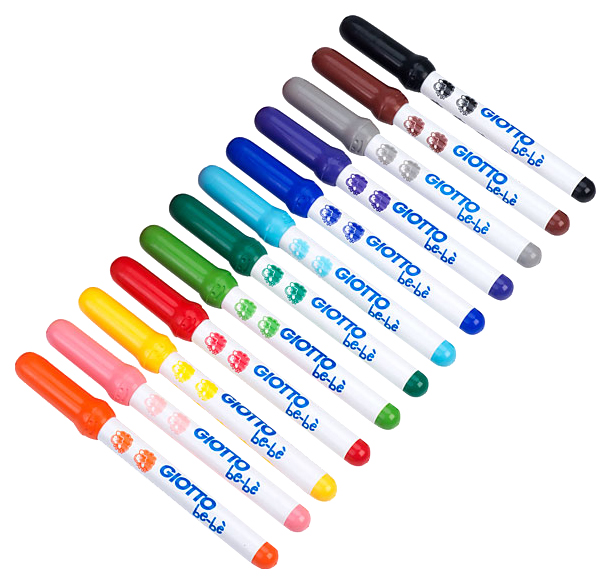 

Фломастеры GIOTTO BE-BE' 466700 Super Fibre Pens 12цв детские
