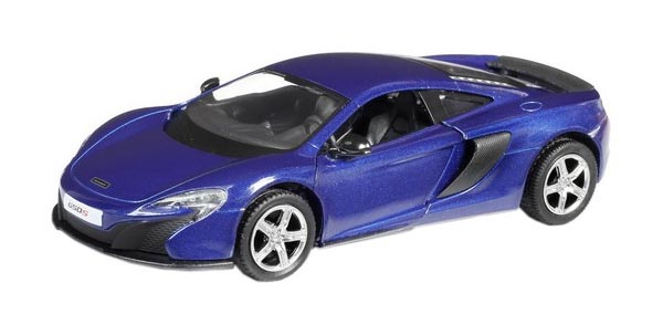 Машина металлическая RMZ City 1:32 McLaren 650S, инерционная, цвет синий машина металлическая rmz city 1 32 mclaren 650s инерционная синий 554992 blu