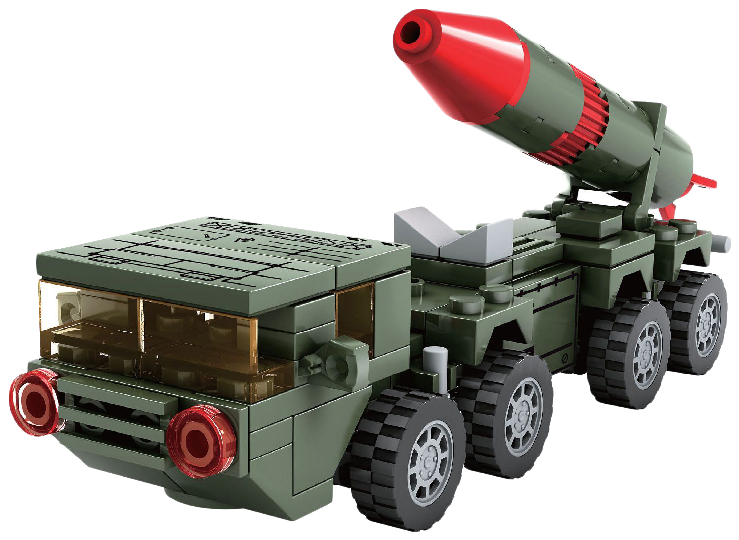 фото Конструктор bondibon, военный десант, ракетница, 127 дет., box