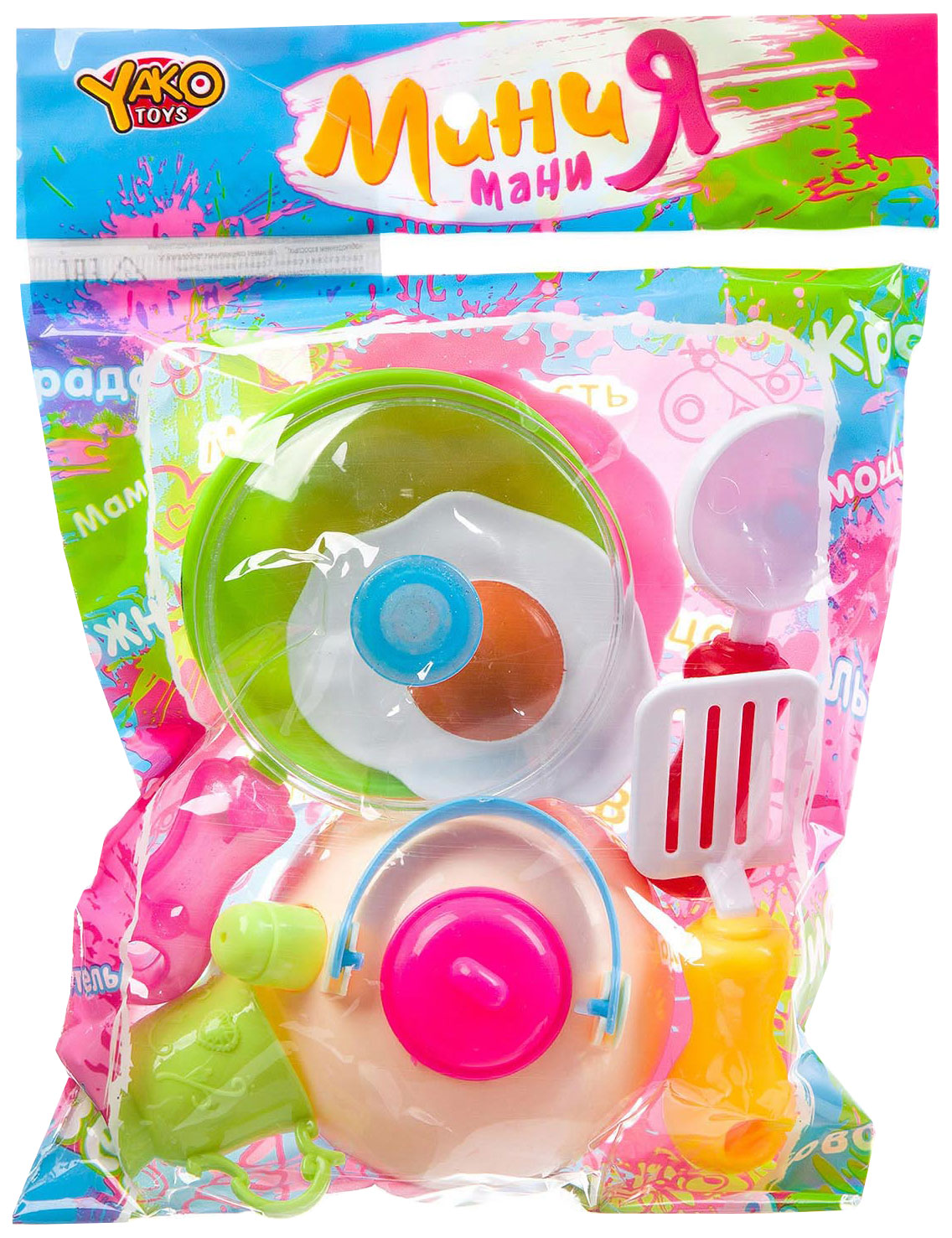 

Игрушечная посуда Yako Toys 9 Предметов Серия Минимания Арт.M7629. Д93781-GW