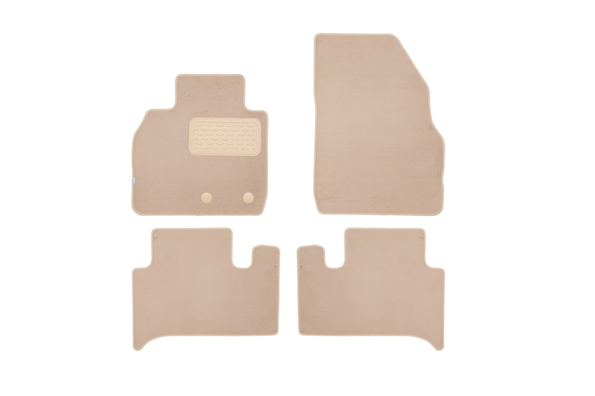 

Коврики в салон Klever Premium RENAULT Scenic II 2003-2009, 4 шт. текстиль, бежевые
