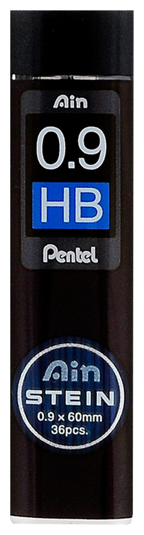 

Набор грифелей Pentel AIN STEINE PC279-HB 0,9 мм HB 36 шт, Черный