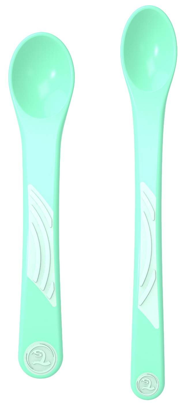 фото Ложки для кормления twistshake feeding spoon пастельный зеленый (pastel green) 2 штуки