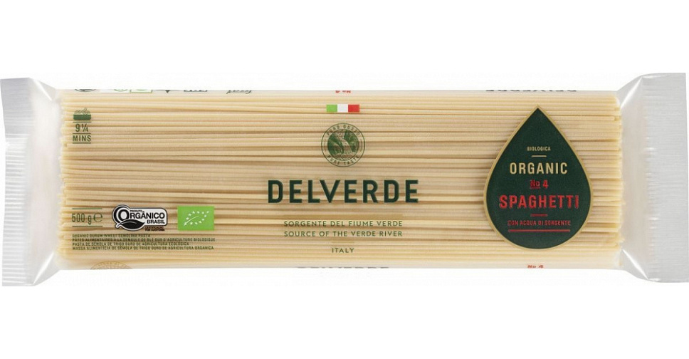 Макароны Delverde Spaghetti Biologica №4 500г