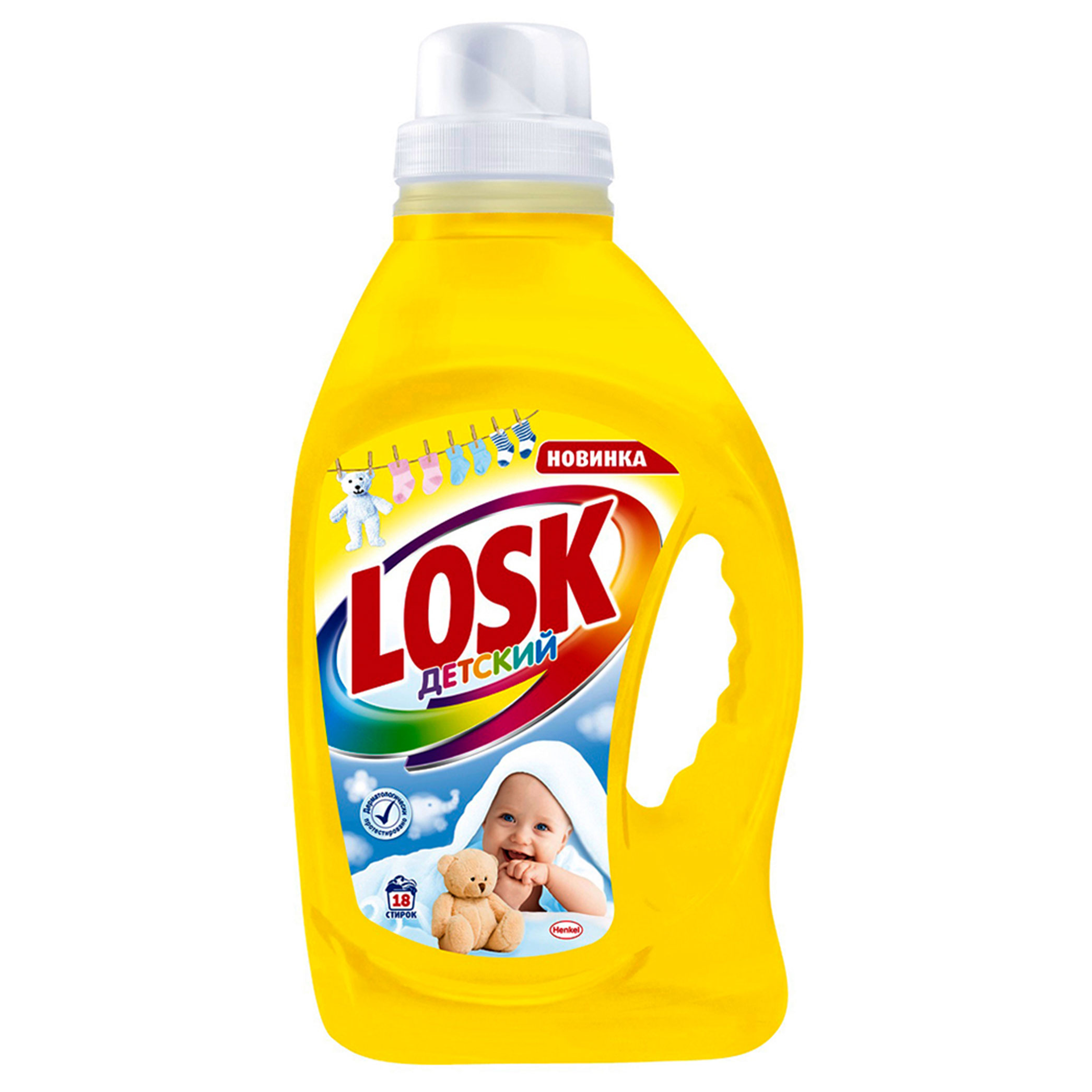 фото Гель для стирки losk active детский 1.17л