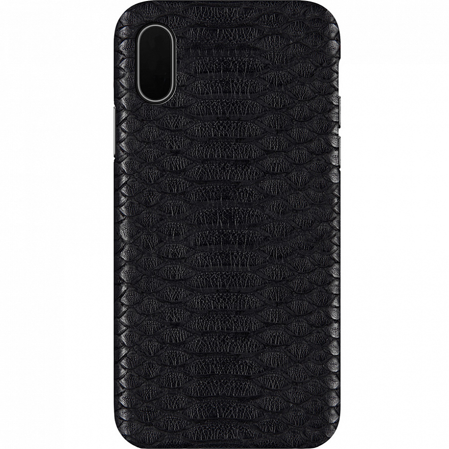 фото Чехол toria exotic python hard для apple iphone xs max black