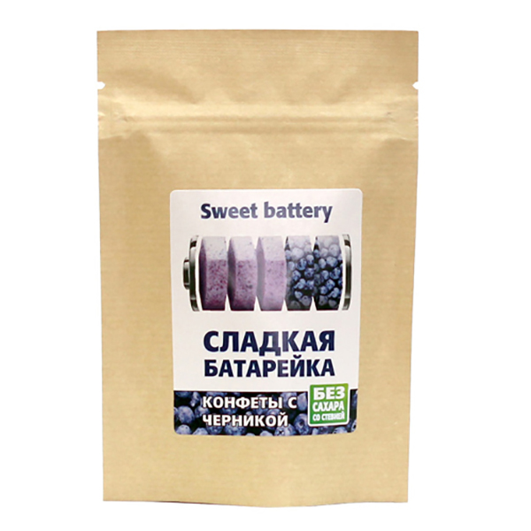 

Конфеты Соль жизни Сладкая батарейка черника 40 г