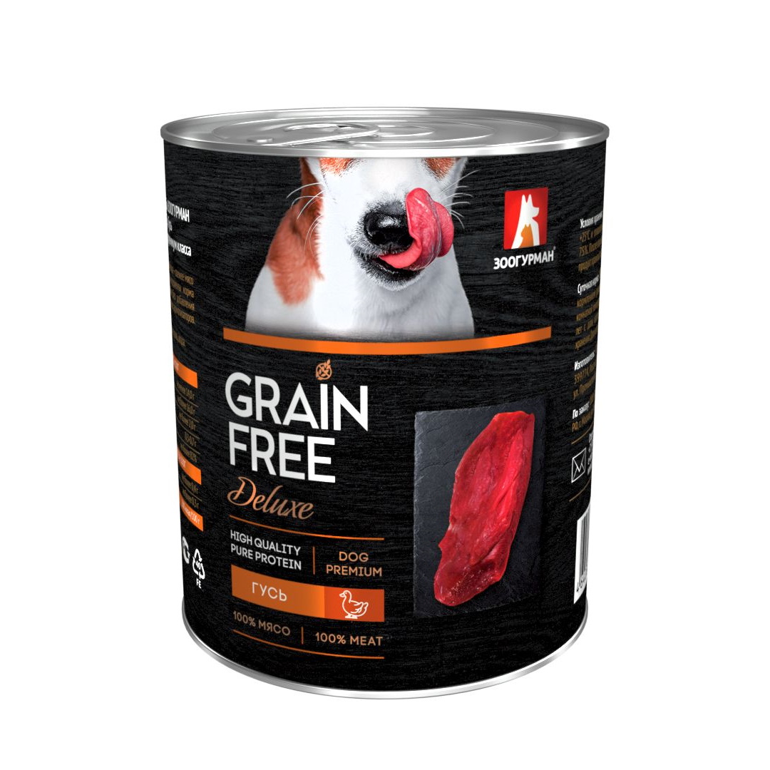 фото Консервы зоогурман grain free гусь для собак (350 г, гусь), 20шт