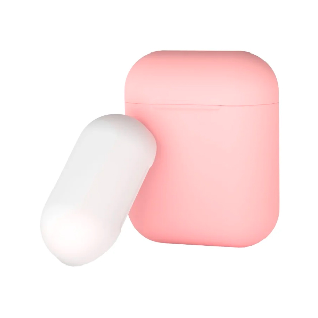 фото Чехол deppa для airpods pink/white