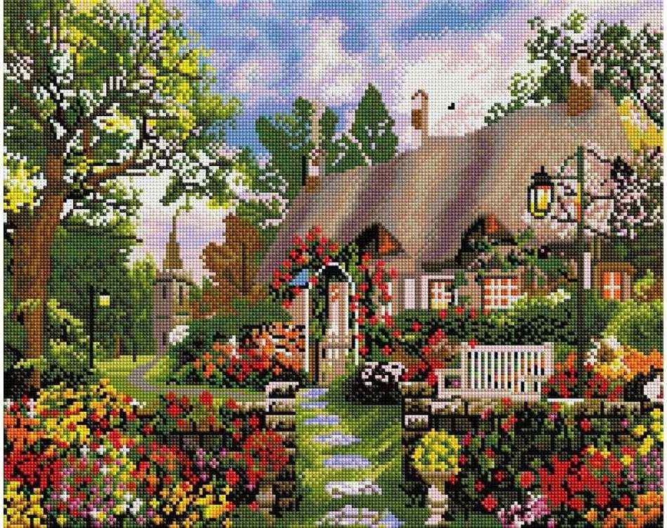 

Алмазная вышивка Белоснежка Любимый дом, 40x50 см, Любимый дом