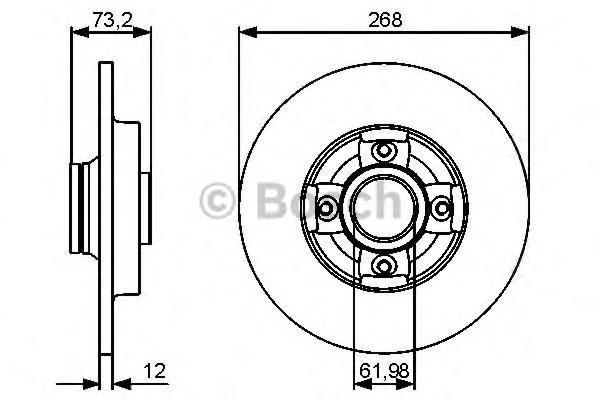 фото Тормозной диск bosch 0986479387