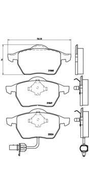 

Комплект тормозных колодок Brembo P85060