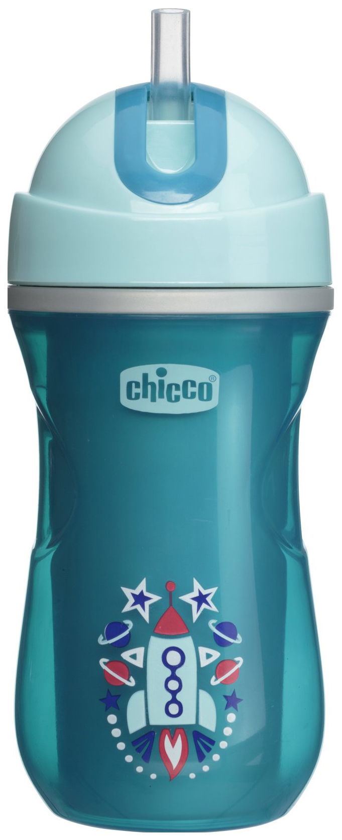 

Чашка-поильник Chicco Sport Cup с трубочкой 266 мл Голубой, Чашка-поильник