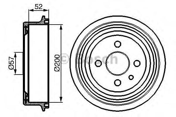 

Тормозной барабан Bosch 986477018