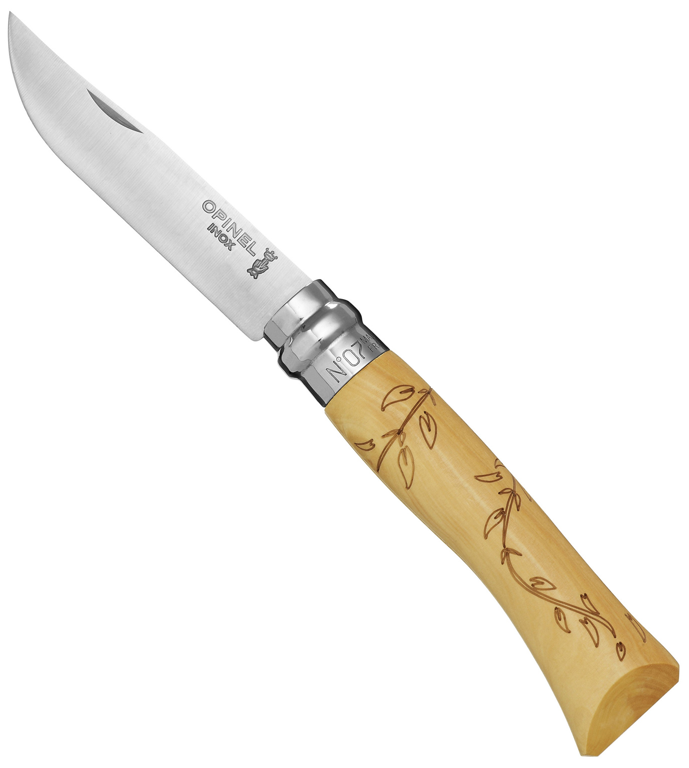 фото Туристический нож opinel 001551 №7 tradition nature leaf