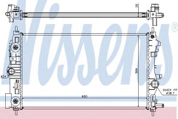 

Радиатор Nissens 630723