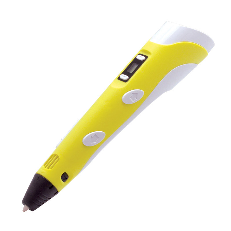 3d ручка 3dpen-2 с lcd дисплеем желтая 3d ручка 3dpen 3 с lcd дисплеем розовая