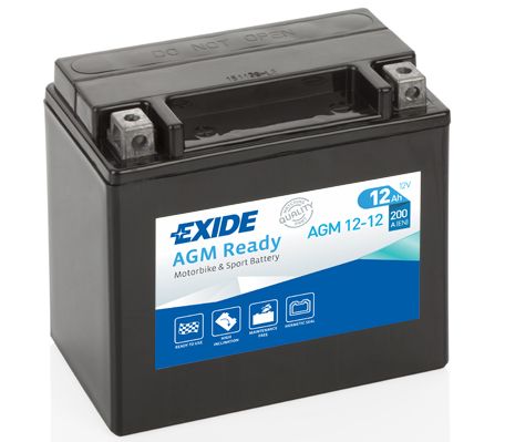 фото Аккумулятор автомобильный exide agm12-12 12 ач