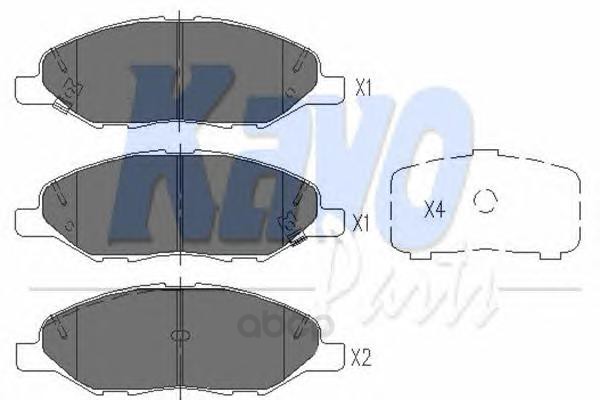 

Тормозные колодки KaVo Parts KBP6578